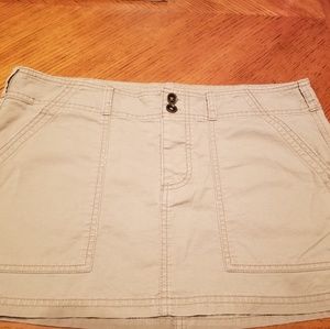 American Eagle Outfitters, khaki skirt, size 10.